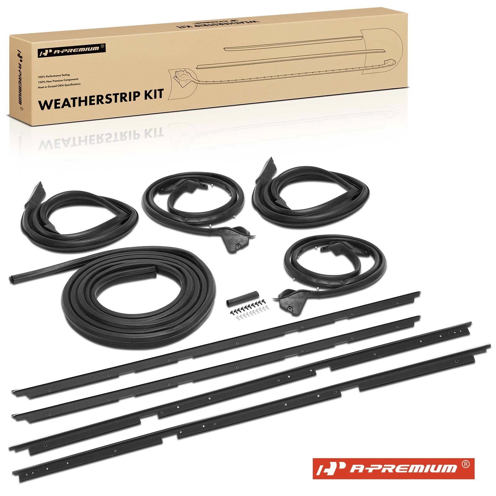 9x Weatherstrip Seal for Chevrolet Malibu