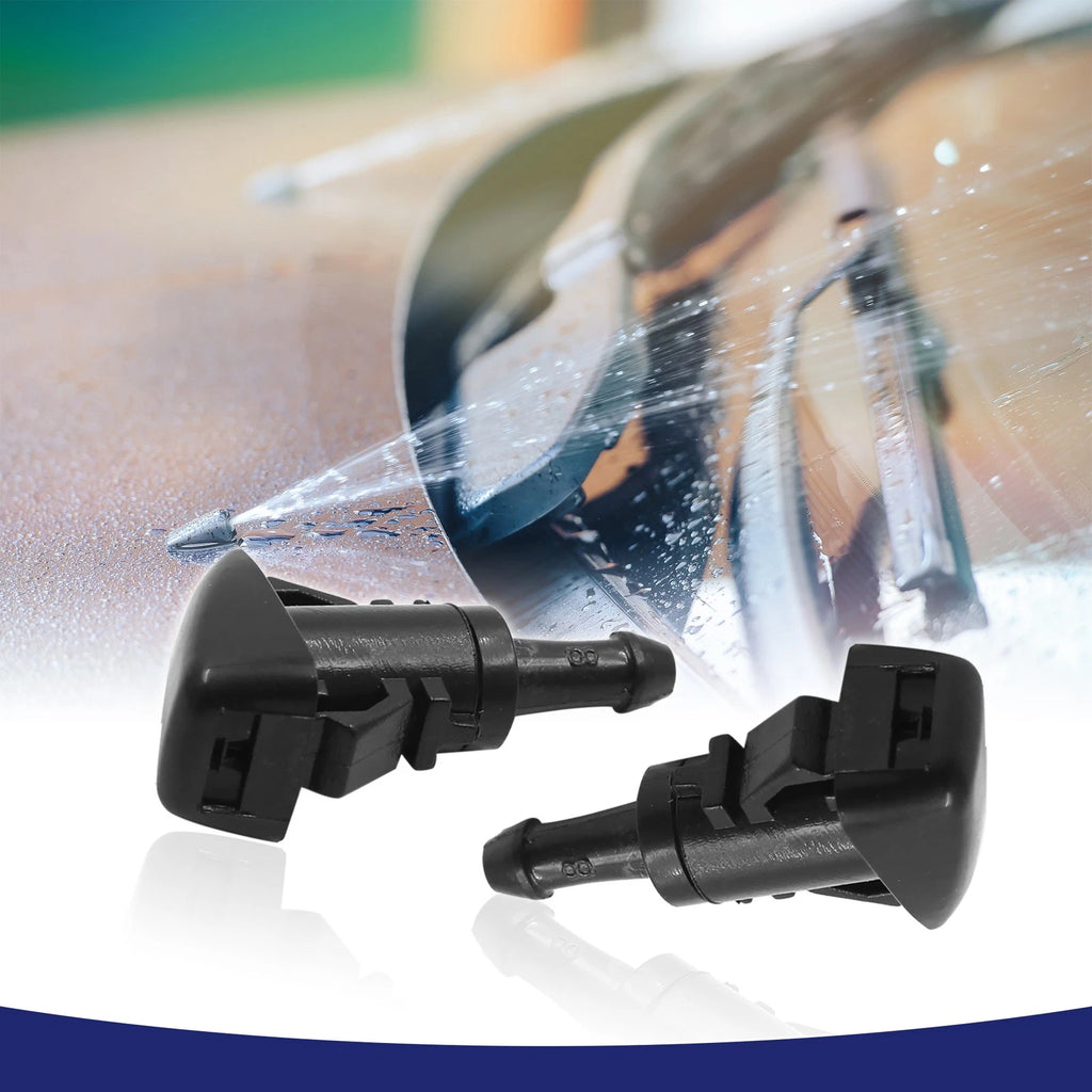 Set of 2 Front Windshield Wiper Nozzles Spray Jet for Subaru  86636FG051
