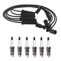 Denso 7mm Wire Set & 6 Iridium TT Spark Plugs Kit for Chevrolet GMC V6