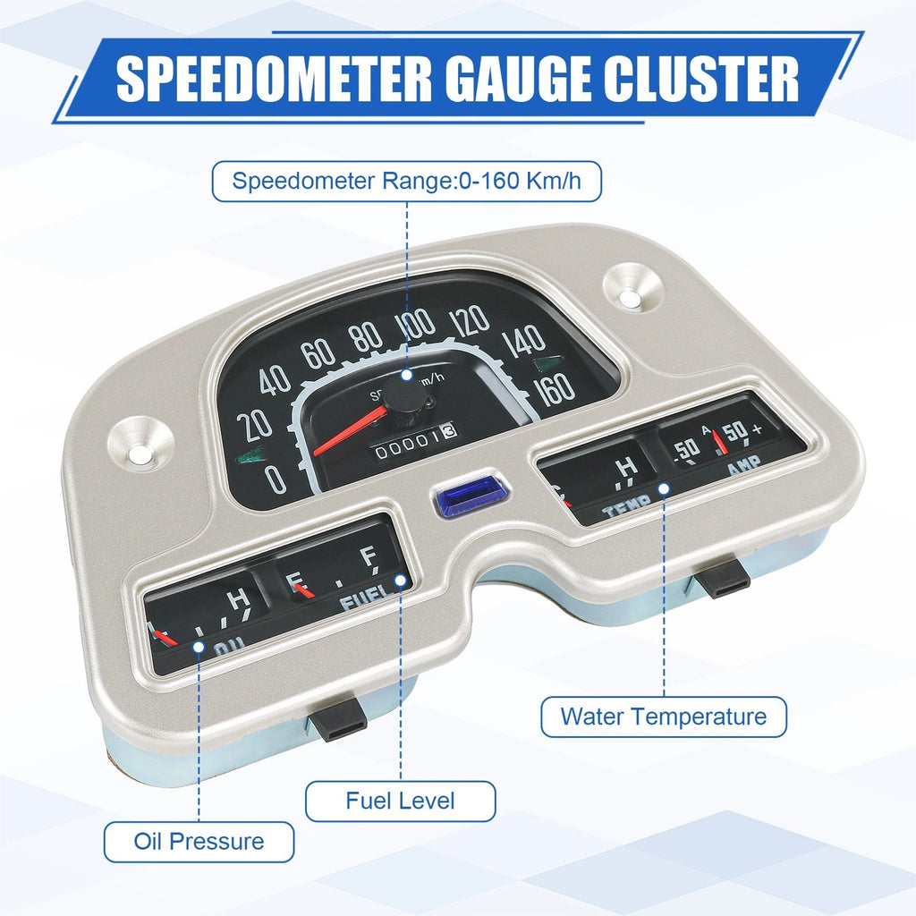 Speedometer Gauge Cluster for Toyota Land Cruiser FJ40 FJ45 BJ40 (1974–1980)