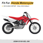 Black Handlebar 53100-GEL-306 for Honda CRF50F (2013–2024)