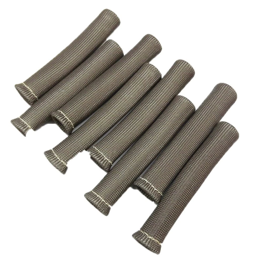 Set of 8 Gray Heat Shield Plug Wire Boots for SBC BBC 350
