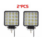 48W LED Working Lights for Offroad Truck Car (12V 24V) 3,520LM