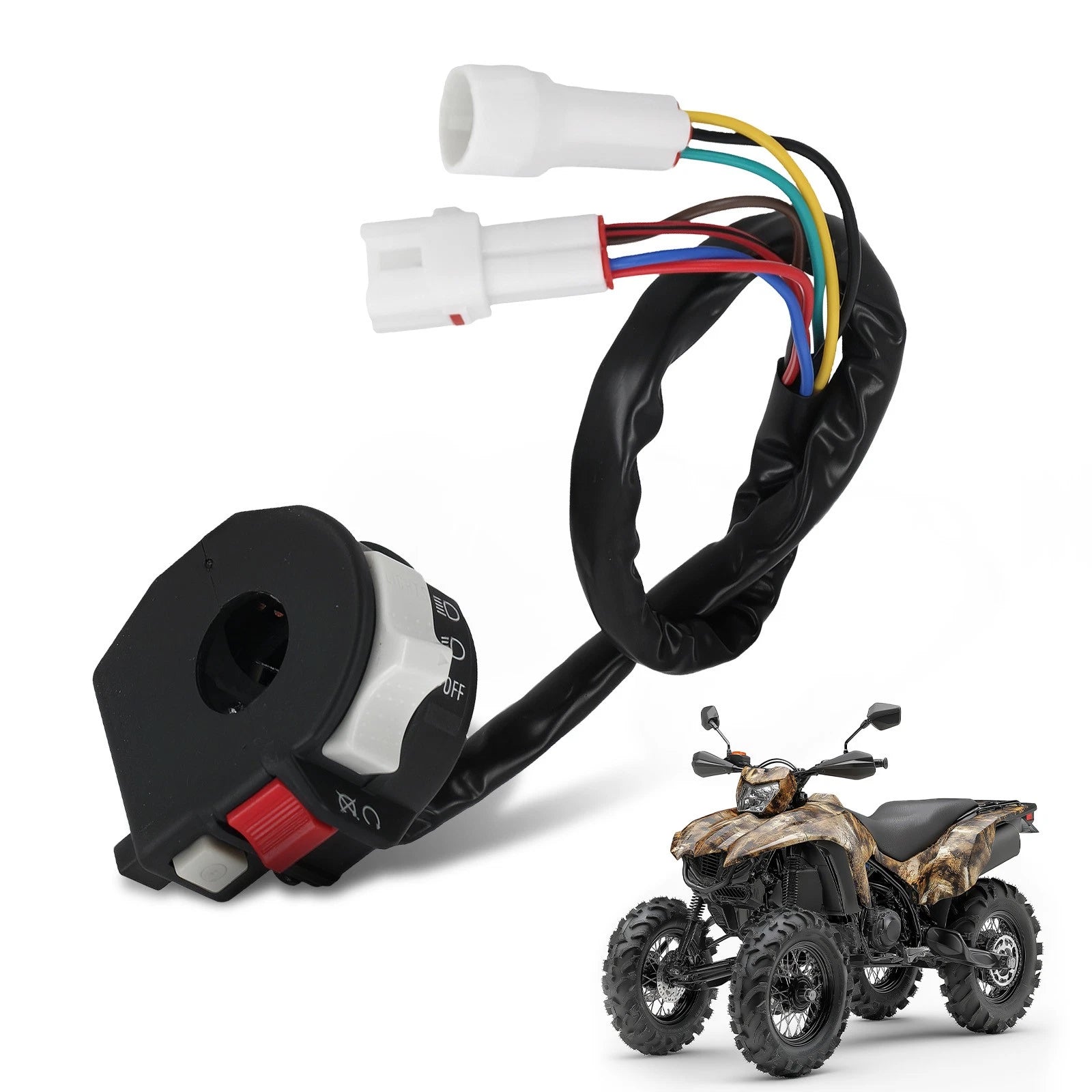 Handlebar Start Stop Switch for Yamaha YFM250 Bear Tracker (2002–2004) 4KB-83973-20-00