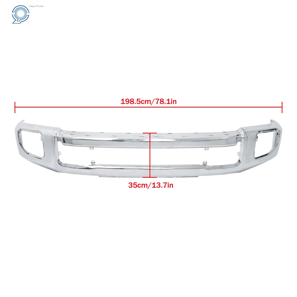 Chrome/Black Front Bumper for F250 F350 (2020–2022)