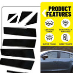 10X Black Molding Pillar Post Trim for Mazda 3 Axela (2014–2018) EXV