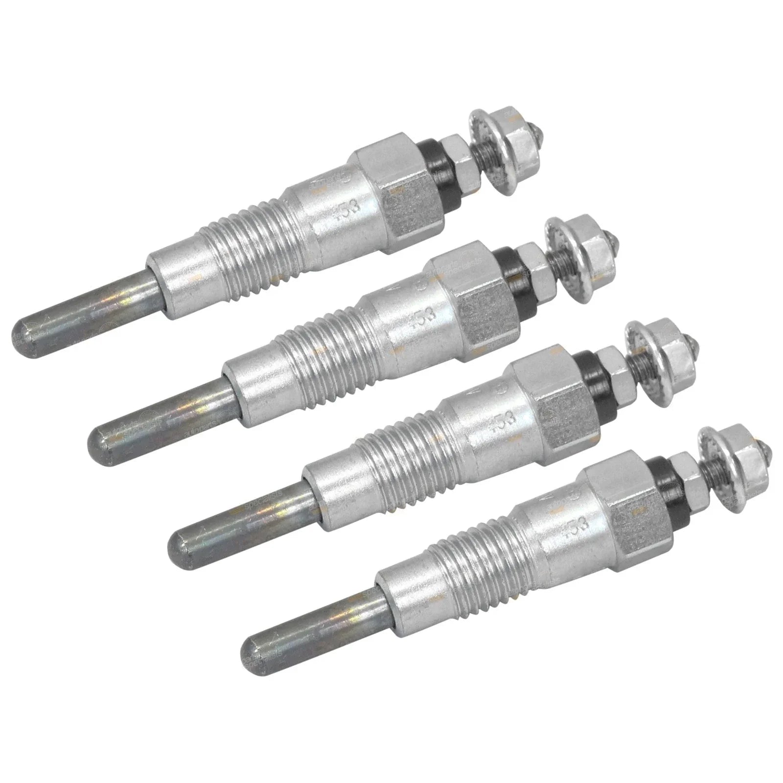 Set of 4 Glow Plugs for Navara D21 Diesel 2.5L SD25 (1986 - 1987)