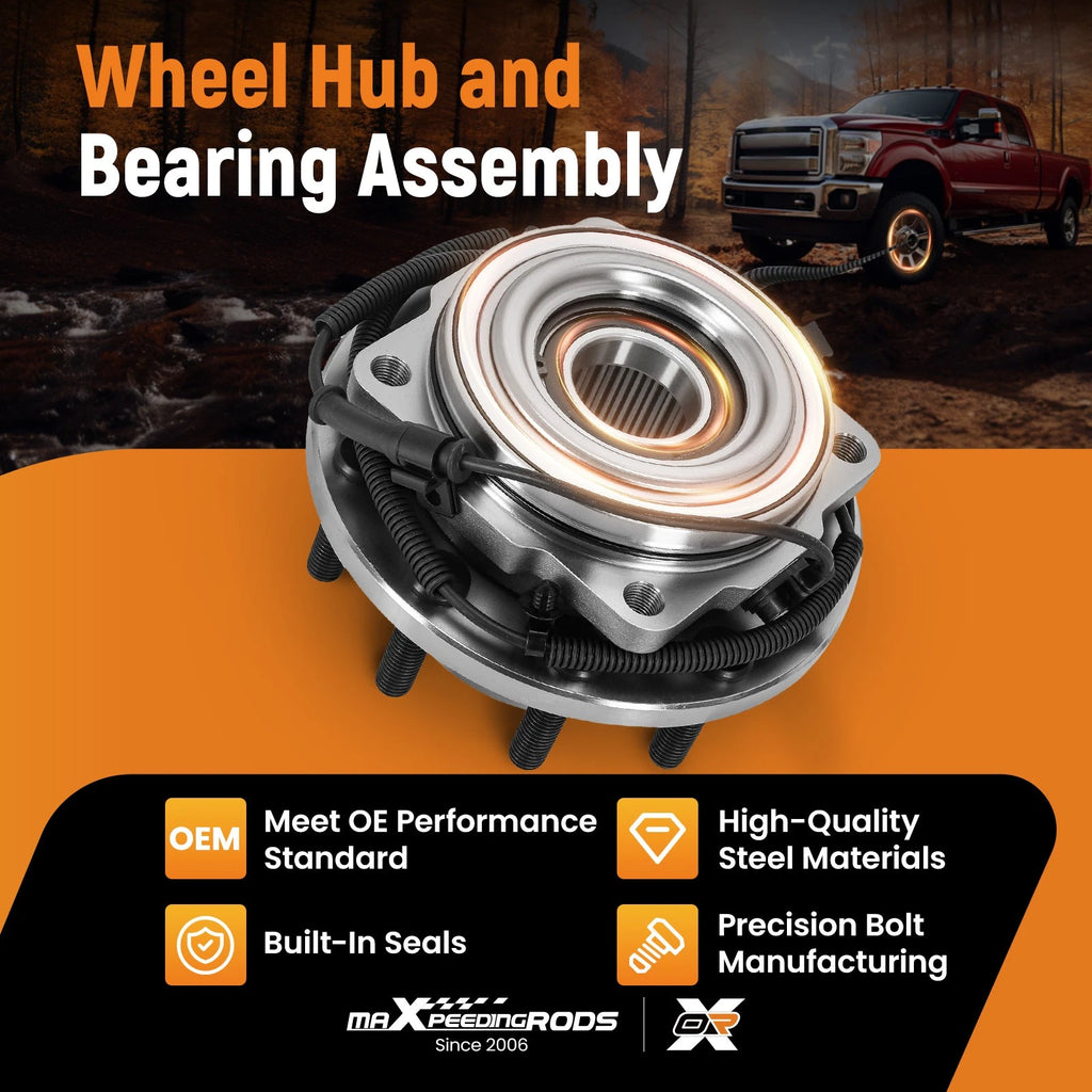 Set of 2 Front LH RH Wheel Hub Assembly for Ford F-450 F-550 (2008–2016) 515133 WE60624