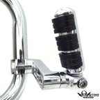 Foot Peg Clamps for HD Sportster 883 XL (2004–2023) & Kawasaki Vulcan VN400 (2006–2023) Chrome