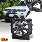 Electric Radiator Cooling Fan Assembly w/ Shroud for BMW X3 (2015–2017)