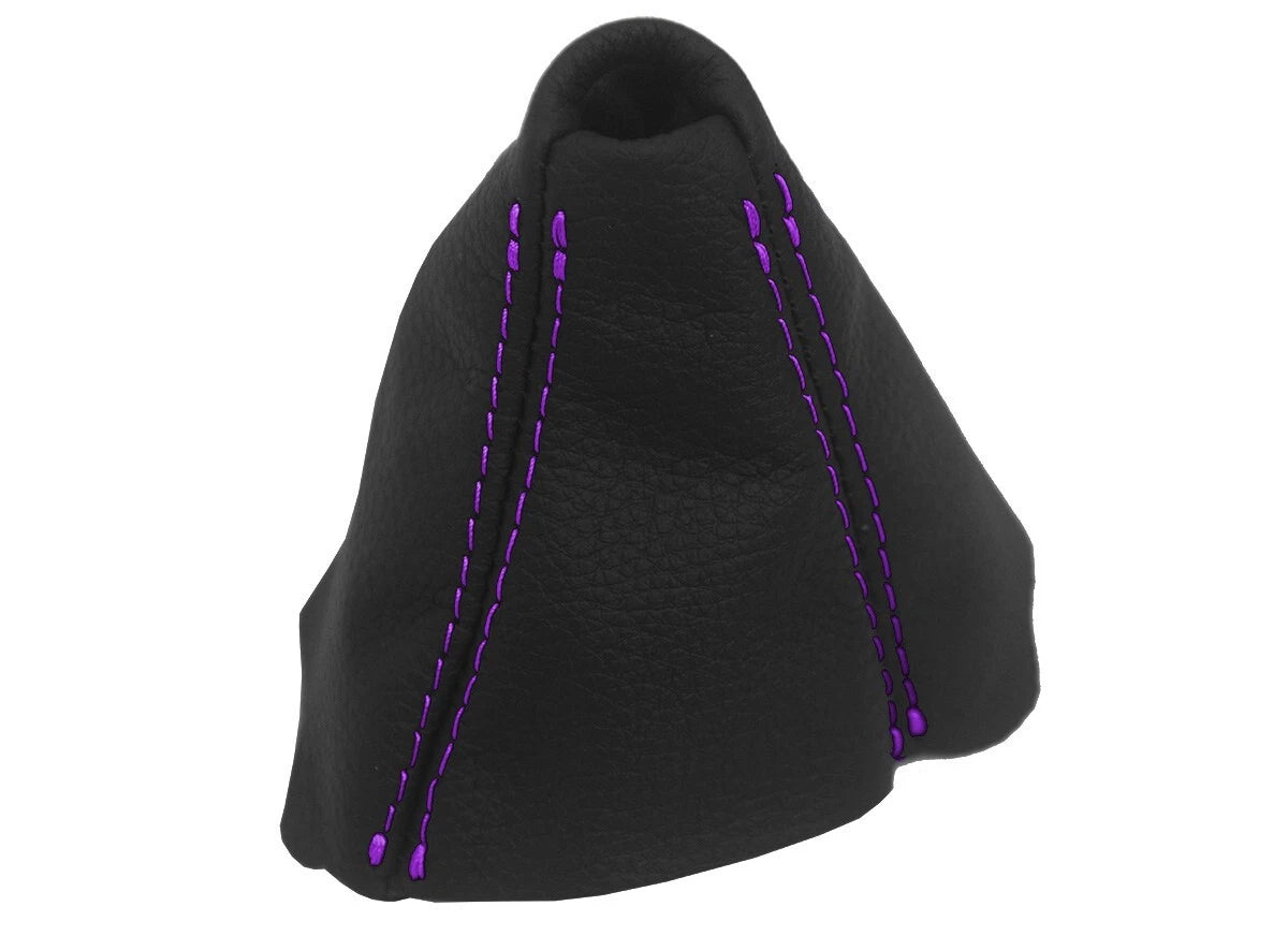 Shift Boot Cover for BMW E90 (2005–2013) - Leather with Purple Stitch