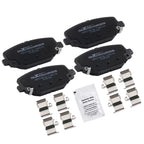 Set of 4 Rear Ceramic Brake Pads for Ram C/V, Chrysler Town & Country (2012–2015)