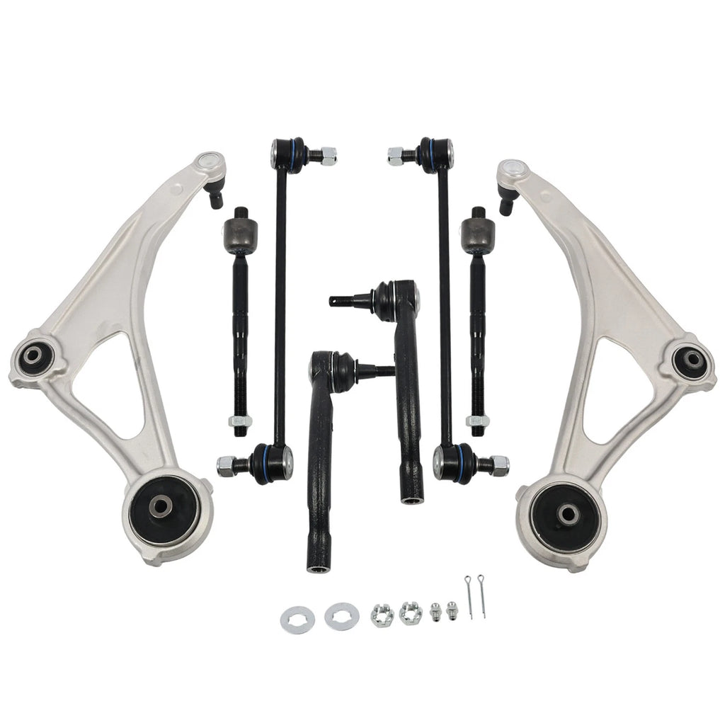 Set of 8 Front Lower Control Arm Ball Joints Tie Rod End for Nissan Altima (2015–2018)