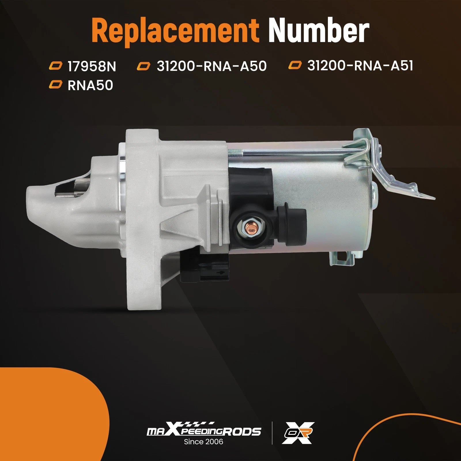 Starter Motor for Honda Civic L4 1.8L (2006–2011)