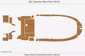 EVA Pads for Jeanneau Merry Fisher 795 S2 (2021) - Teak Deck Floor