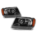 Headlight and Amber Side Corner Lamp for Jeep Grand Cherokee WJ (1999–2004)