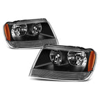 Headlight and Amber Side Corner Lamp for Jeep Grand Cherokee WJ (1999–2004)