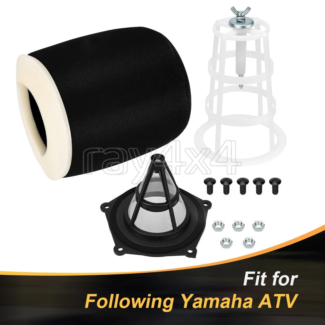 Air Filter Cone Cage Holder Bolt Kit for Yamaha YFZ450 YFZ450X YFZ450R (2004–2023)