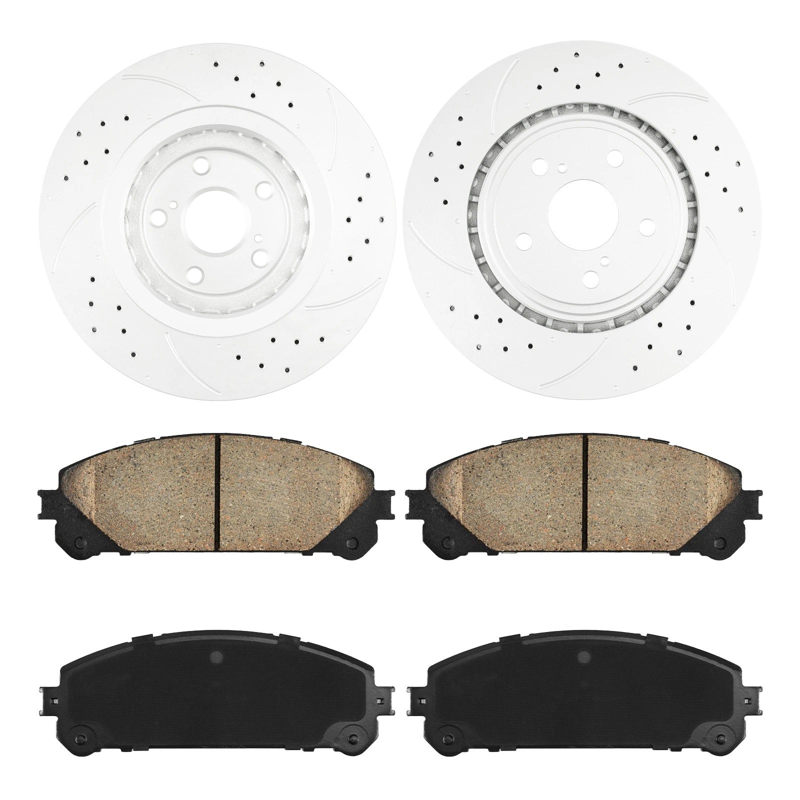 Front Drilled Slotted Rotors for Lexus RX 350 (2010–2015)