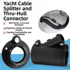 Marine Cable Grommet for Outboard Wire and Hose Protection (ABS Plastic)
