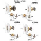 Shower Door Rollers for Glass Doors (20/23/25/27mm) Copper Replacement