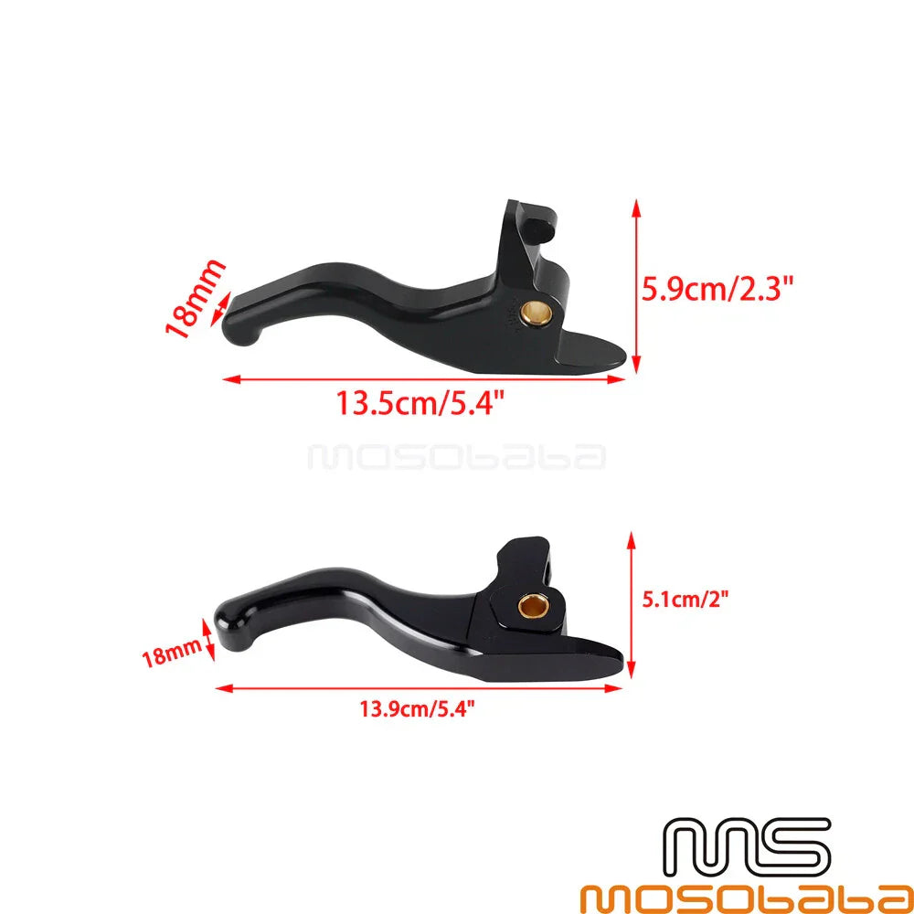 5.1'' Hand Brake Clutch Levers for Harley Softail Fat Boy FLSTFBS FLSS