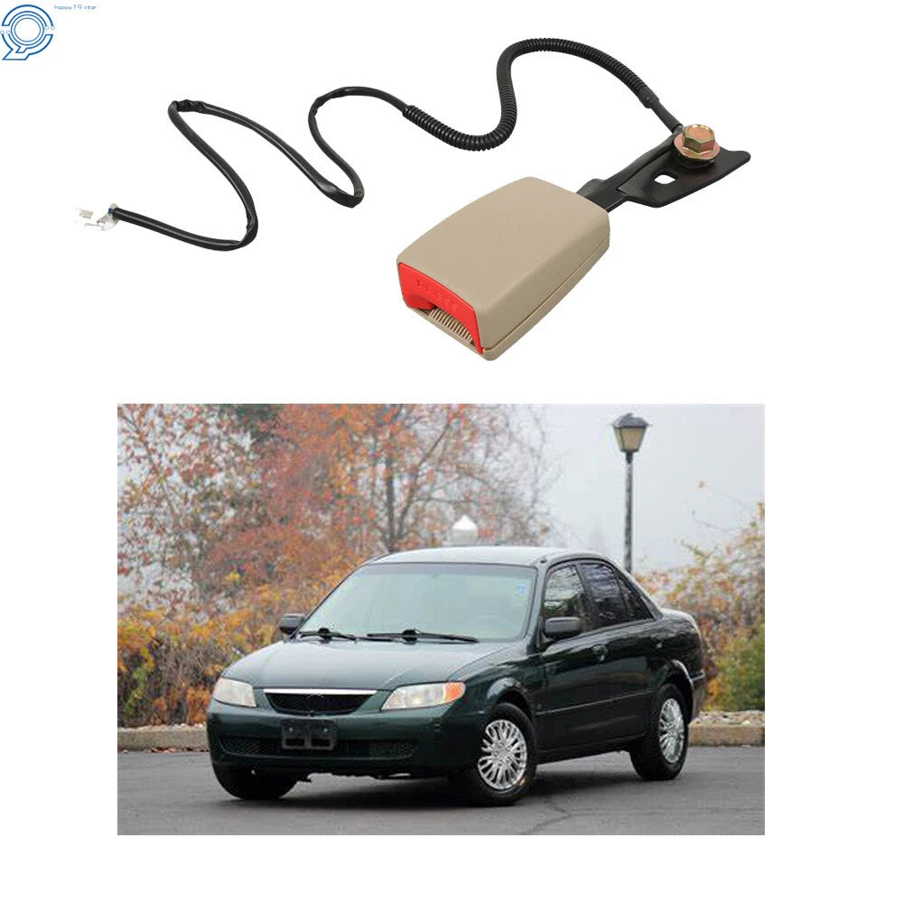 Front Left Seat Belt Buckle Receiver for Mazda Protege (2001–2003) Beige