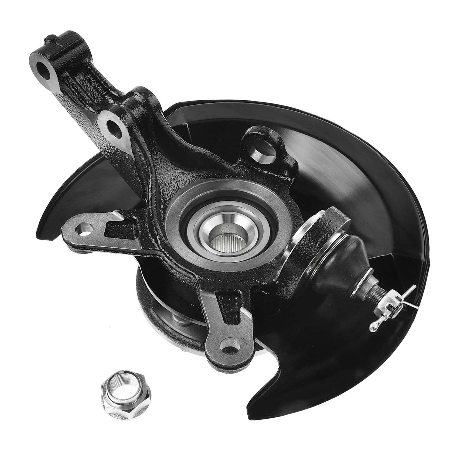 Pair Front Steering Knuckle & Hub Bearing for Honda Civic (2001–2002)