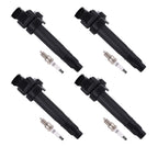 Set of 4 Ignition Coils & Spark Plugs for Chevrolet Spark 1.2L (2013–2015) 96983945