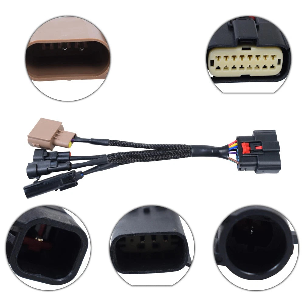 Halogen to LED Headlight Conversion Adapter Harness for Ford F-250 F-350 (2023–2024)