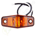 Pack of 16 Amber 2 Diode Clearance Side Marker Lights 2.5''