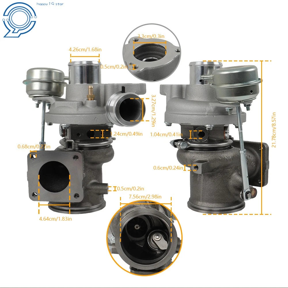 Turbocharger for Dodge Dart, Fiat 500, Jeep Renegade, Alfa Romeo MiTo (1.4L)