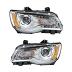 Headlight Assembly for Chrysler 300 (2011â2014) Left + Right Halogen