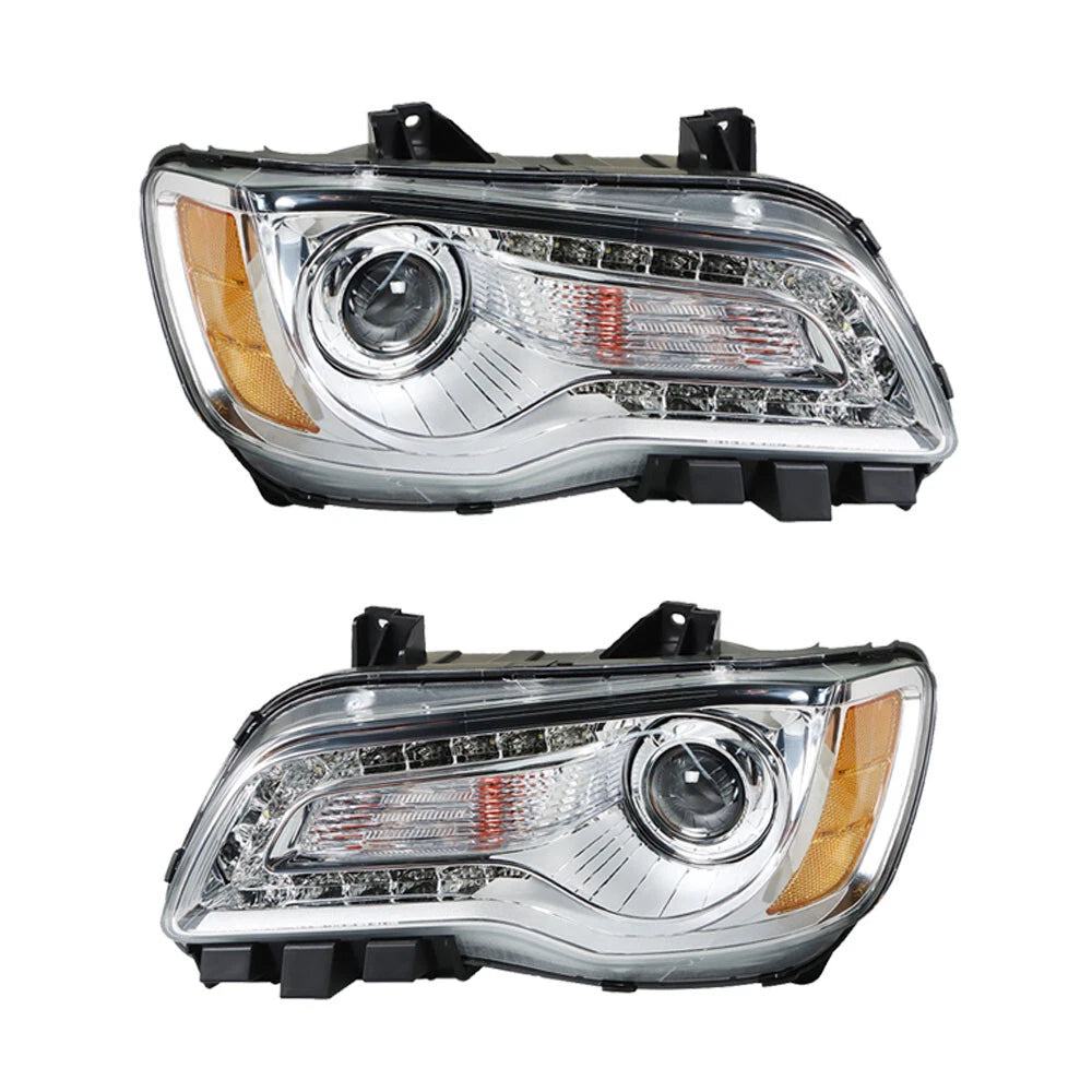 Headlight Assembly for Chrysler 300 (2011â2014) Left + Right Halogen