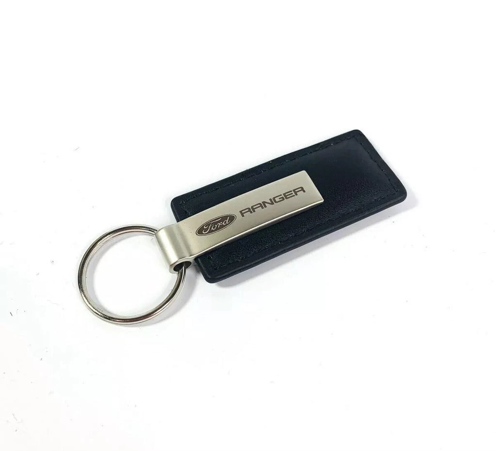 Ford Ranger Leather Key Chain with Black Emblem Licensed (2011–2023)