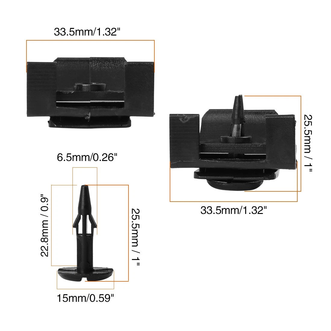 30x Mudguard Liner Retainer Clip for Toyota RAV4 Tacoma Scion iQ (2013–2021)
