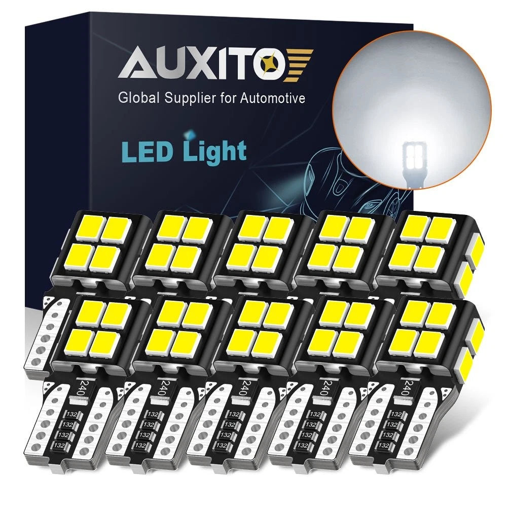 AUXITO 168 White 194 LED Bulbs for Toyota (Interior Dome Trunk Map Door Light)