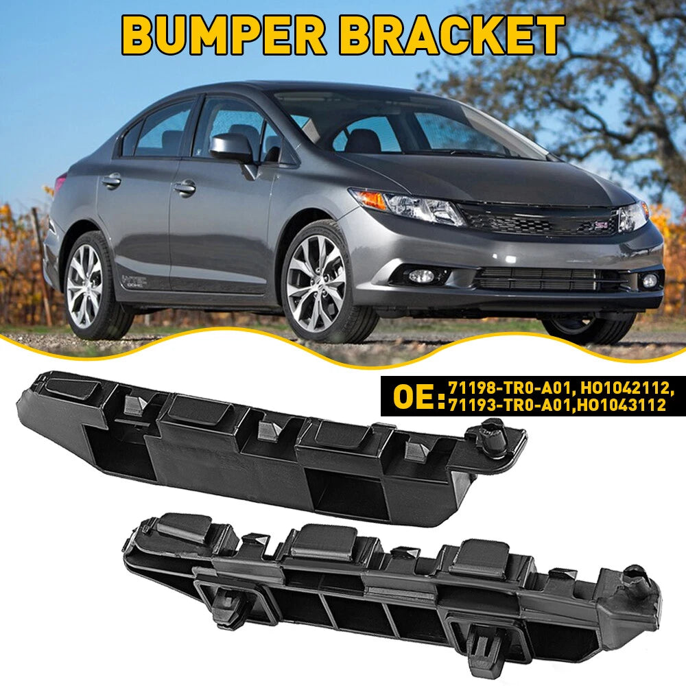 Pair of Bumper Brackets for Honda Civic Sedan (2012–2015)