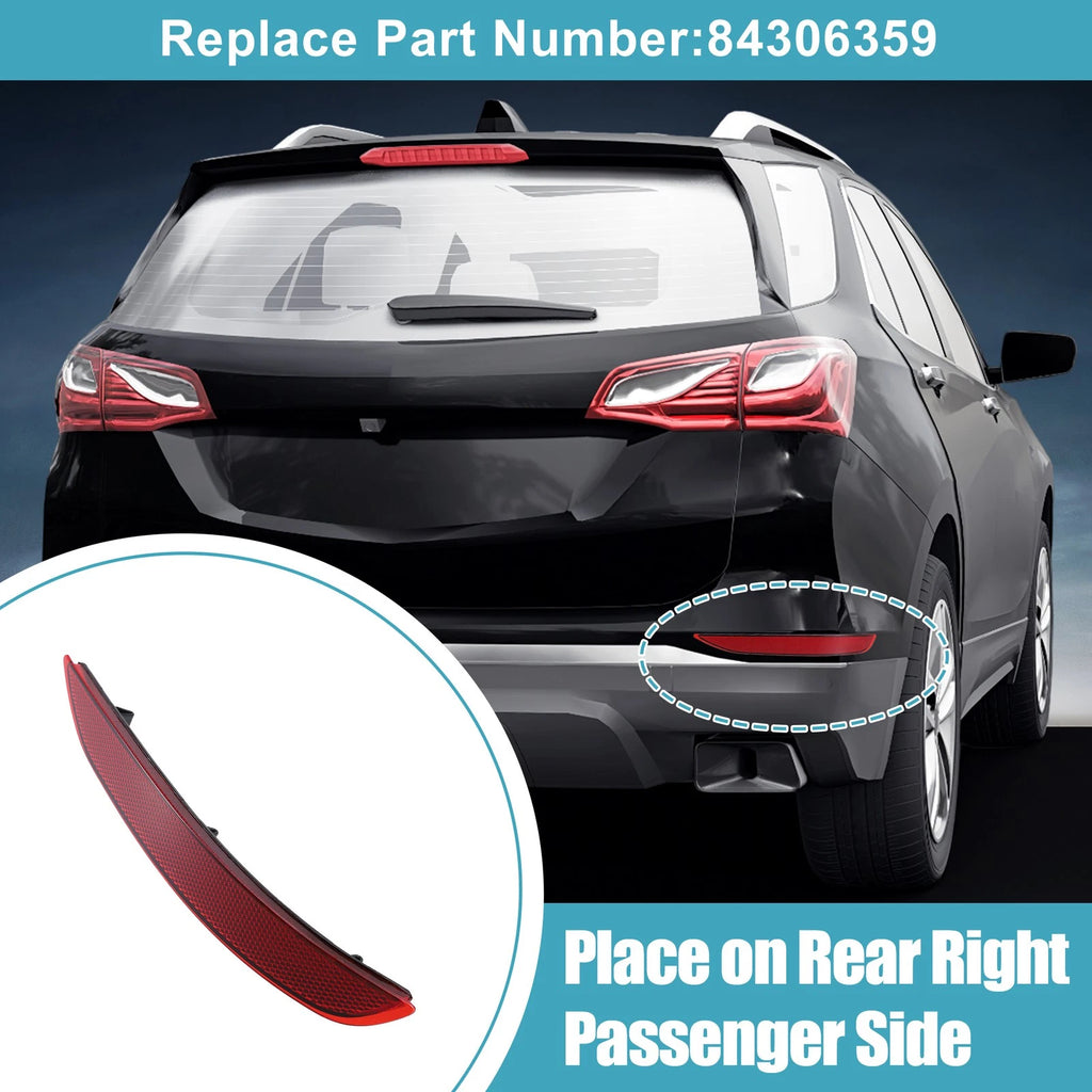 Right Side Rear Bumper Reflective Strip 84306359 for Chevrolet Equinox (2018–2022)