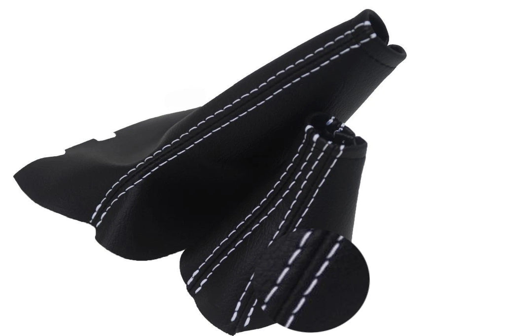 Automatic and Brake Boot Vinyl for Volvo S60 S80 V70 (2001–2005) White Stitch