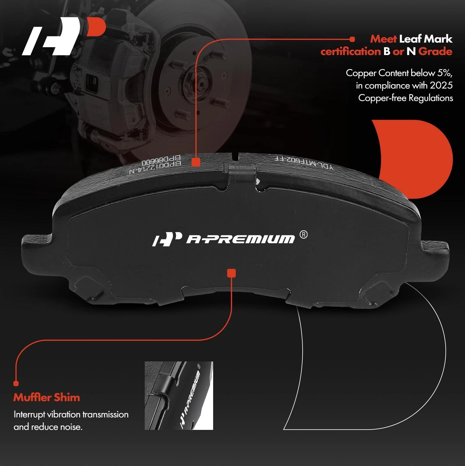 Pair Front Rotors & Brake Pads with Calipers for Mitsubishi Lancer