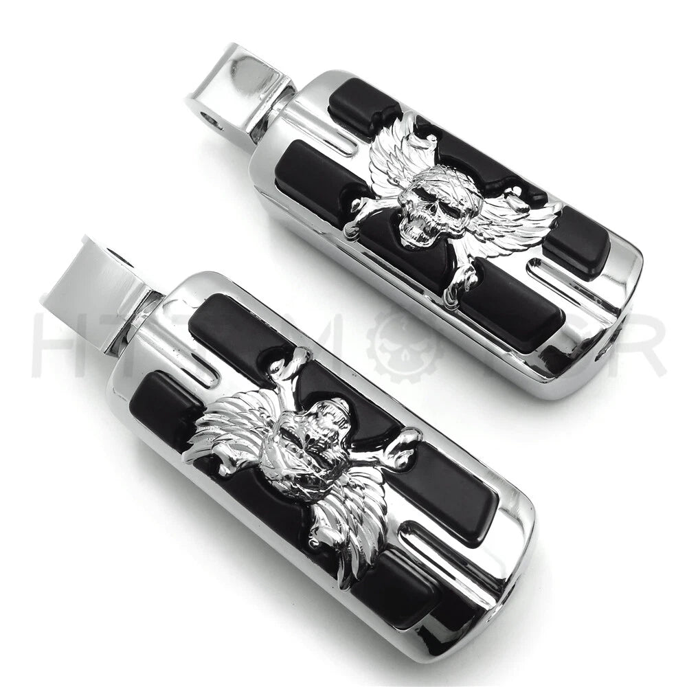 Pirate Skull Footpegs for Honda Stateline Shadow VLX VTX1300C VTX1800C VTX1800F