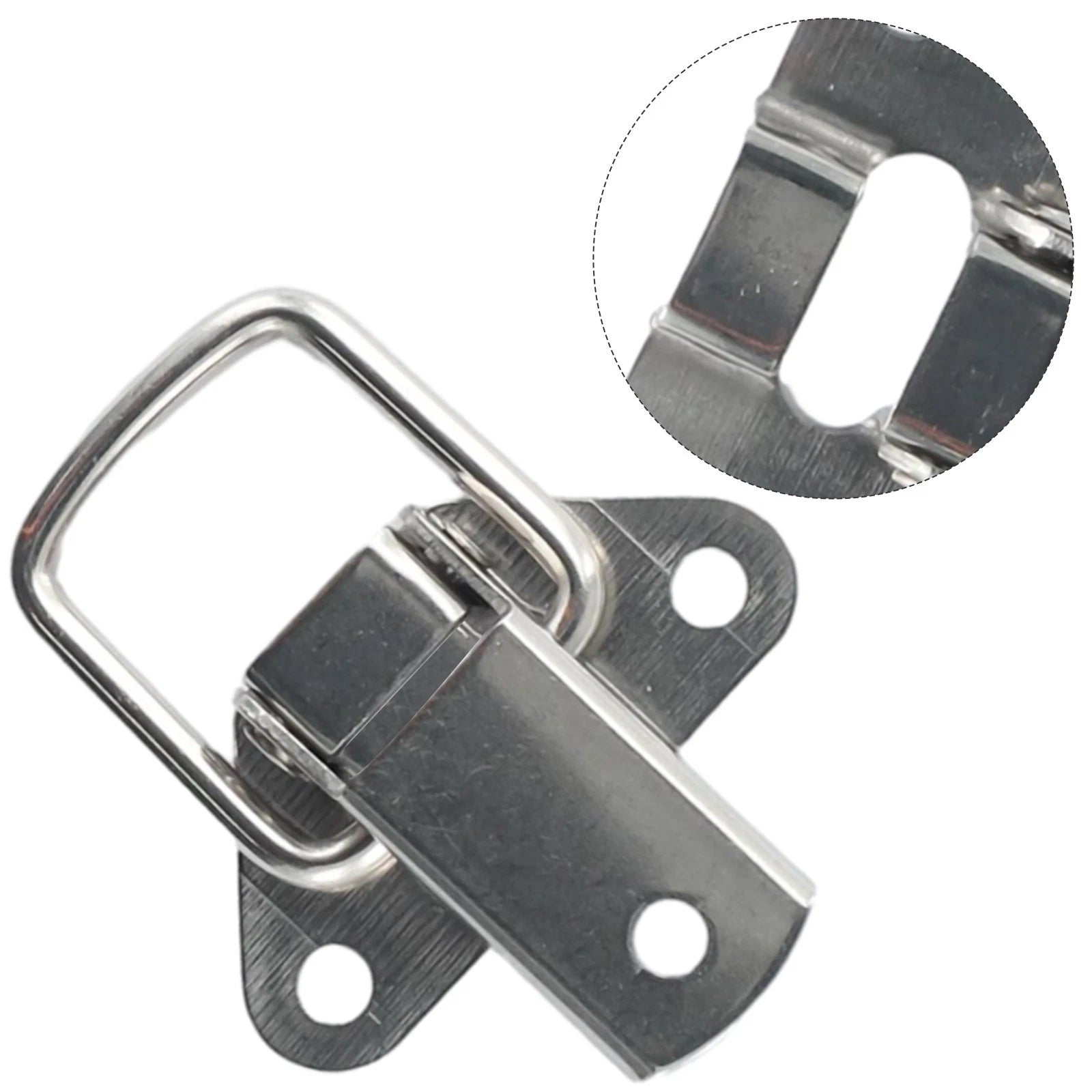 2X Catch Tool Box Buckle Clasp for Jewelry Boxes Stainless Steel