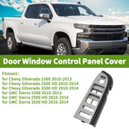 Front Left Window Switch Bezel Cover for Chevy Silverado 1500 (No. 22968506)