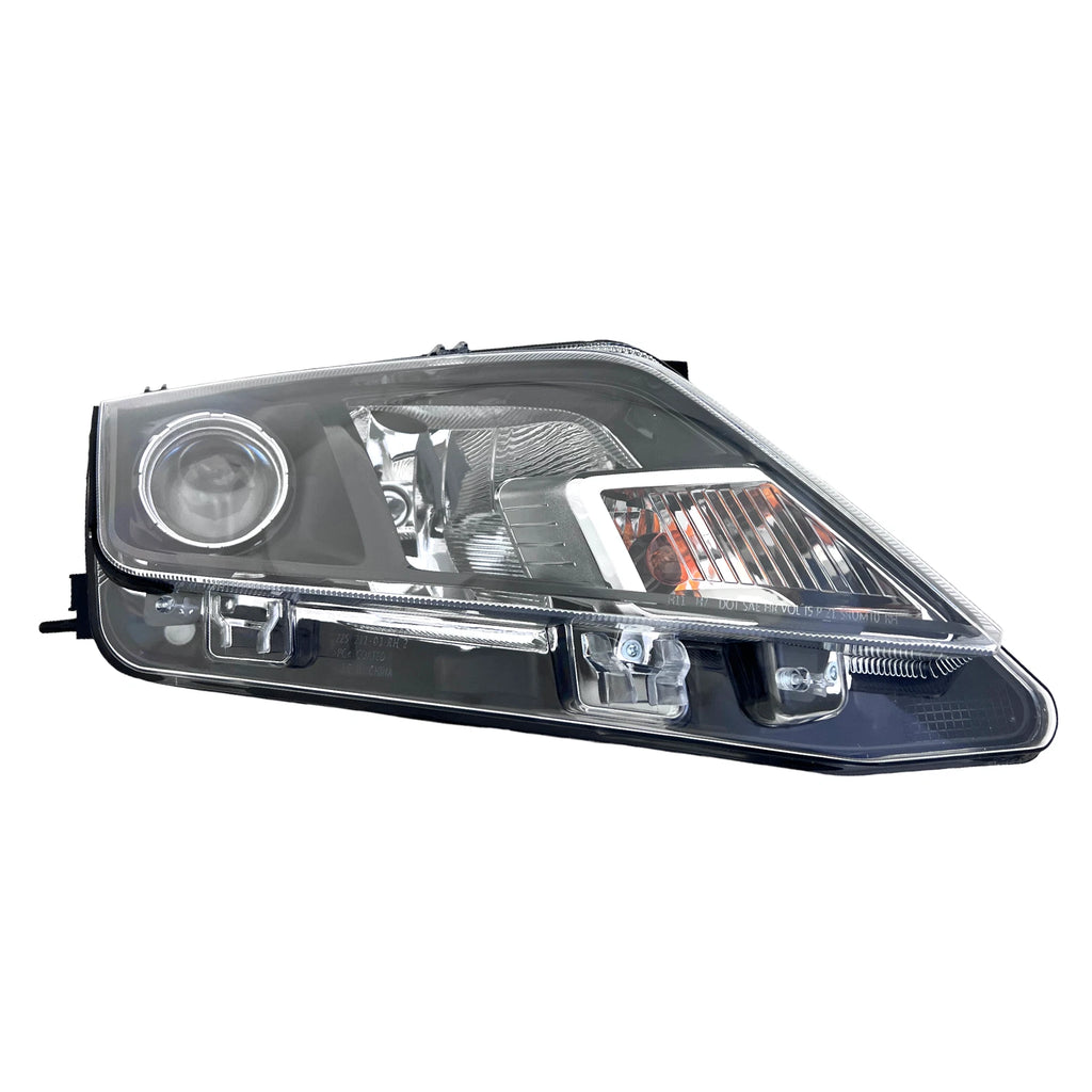 Passenger Halogen Headlight for Ford Fusion (2010–2012) with Bulbs, Black Housing