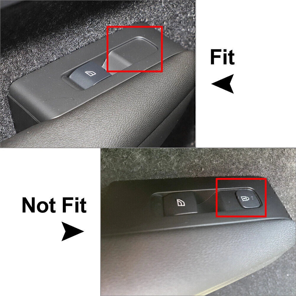 4 x Carbon Fiber ABS Window Switch Lock Cover Trim for Volvo XC40 (2018-2021)