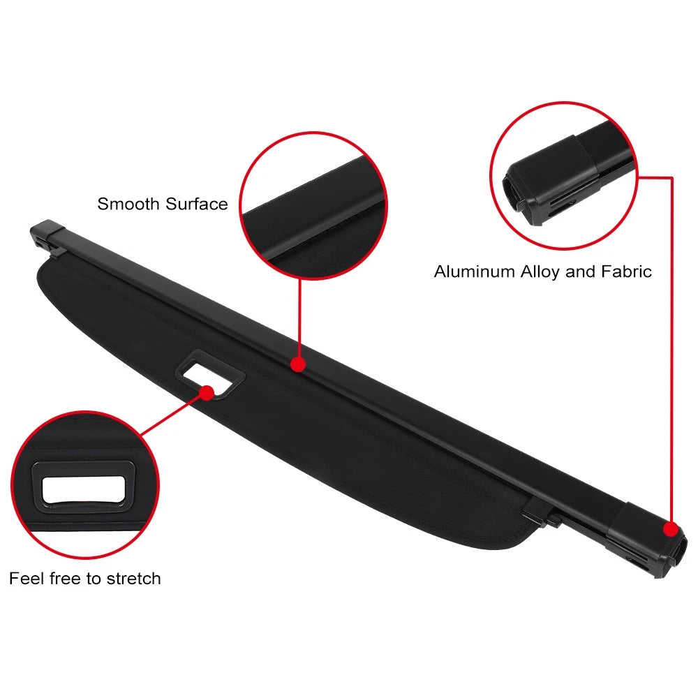 Trunk Cargo Cover for Ford Bronco (2021–2023) Retractable