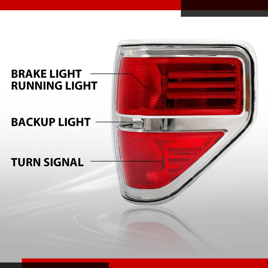Set of 2 Rear Tail Lights for Ford F150 (2009-2014)
