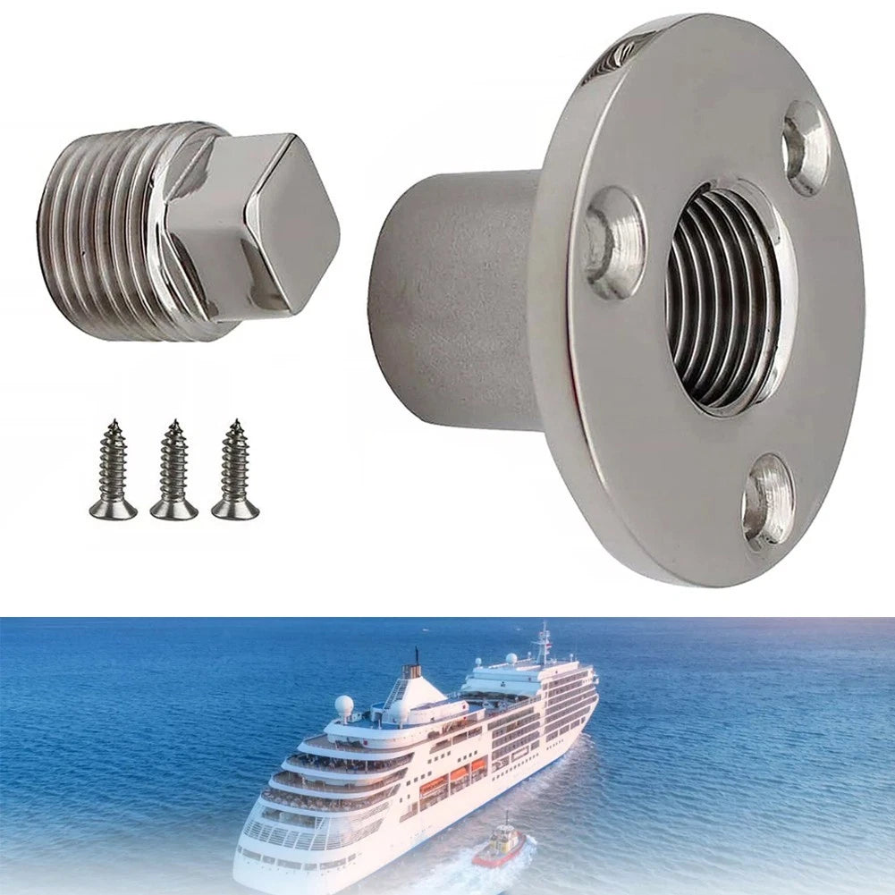 316 Stainless Steel Garboard Drain Bung Kit for Boats
