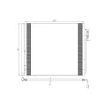Replacement A/C Condenser Repair Part For 2005-2008 Land Rover Lr3